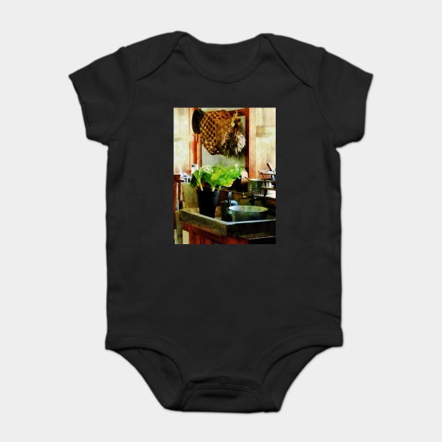 Cooks - Washing Garden Greens Baby Bodysuit by SusanSavad